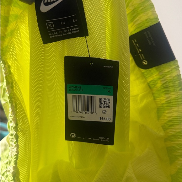 Nike Lime Green Zebra Pattern Joggers - Picture 3 of 3